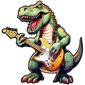 Quebra-cabeça de madeira-Rock T-Rex 667274bb14f61