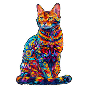 Quebra-cabeça de madeira – Gato de Bengala 6692189a35eb0