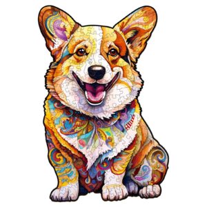 Puzzle de madeira-CLEVER CORGI-3 66d108d0b2655