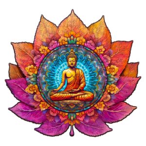 Quebra-cabeça de madeira – Budismo Mandala 66d2b9d59a116