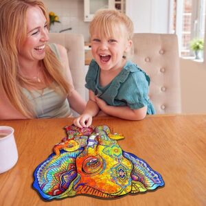 O puzzle com tema de elefante 66dfa85e7ffe3