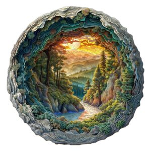 Puzzle de madeira – Floresta em caverna 3D 66e8f0e6a52f1