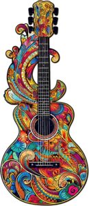 Puzzle de madeira – linda guitarra 66eb0949e43ea