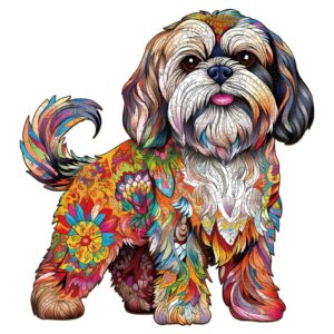 Puzzle de madeira – lindo shih tzu 66e9c95b16a08