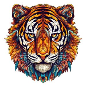Quebra-cabeça de madeira-Tigre corajoso 66e255aa0880e