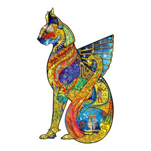 Puzzle de madeira – ESTÁTUA DE GATO 66dde72da7b75