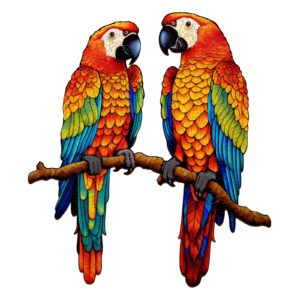 Puzzle de madeira – papagaios a conversar 66e6ed825cd11