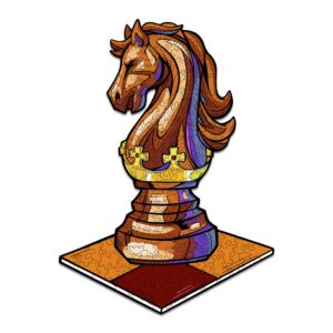 Puzzle de madeira-CHESS KNIGHT 66ed7e2175b0e