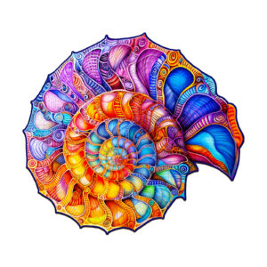 Quebra-cabeça de madeira – Nautilus colorido 66eb7029ec2f6