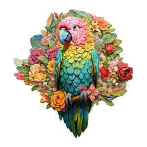Puzzle de madeira – papagaio colorido 66de81ec8c4a9