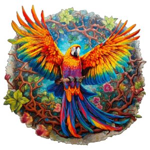 Puzzle de madeira – papagaio curioso 66e9815510c9e