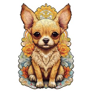 Quebra-cabeça de madeira-Cute Chihuahua-2 66ecc479b3553
