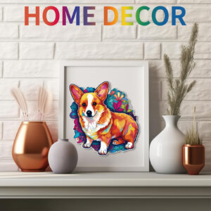 Descubra o charme dos puzzles de madeira: com o adorável Corgi 66ea88edb73bd