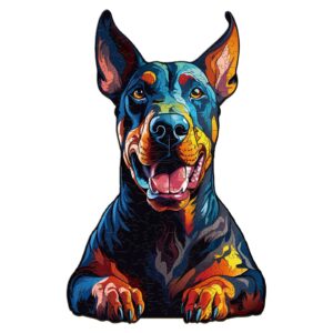 Puzzle de madeira-Doberman Pinscher 66e8d1febf3a4