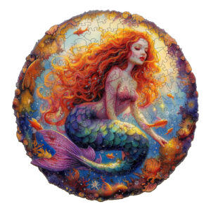 Quebra-cabeça de madeira – sereia elegante 66e1203a951ab