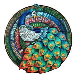 Puzzle de madeira – PAVÃO ELEGANTE 66e2031549adb