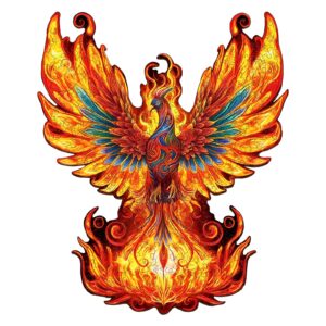 Quebra-cabeça de madeira – Fênix nascida na chama 66e6000469c75