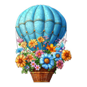 Flores voadoras de puzzle de madeira 66dee8f709884