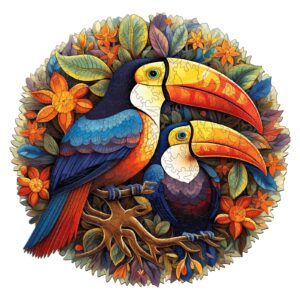 Puzzle de madeira – lindos tucanos 66ebccfc8e7f1