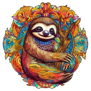 Puzzle em madeira – PREGUIÇA FELIZ 66e67175b2e32