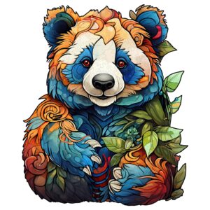 Quebra-cabeça de madeira – lindo panda 66d98315ca8c3