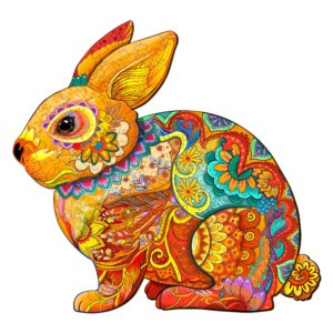 Quebra-cabeça de madeira – COELHO DA SORTE 66df98530b973