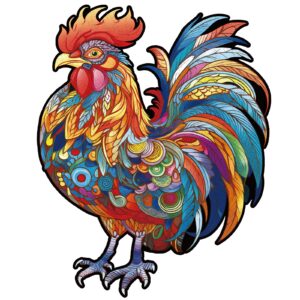 Quebra-cabeça de madeira – galo majestoso 66ddd27f6d3ee