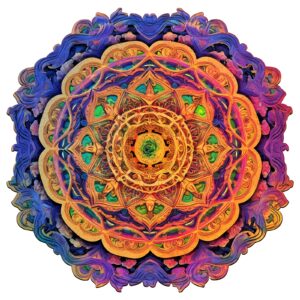 Quebra-cabeça de madeira-Mandala 4 66ebc2c67e5f5