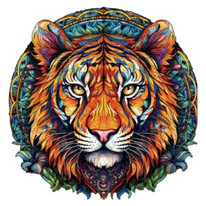 Quebra-cabeça de madeira-Mandala Tigre 66e014419d722