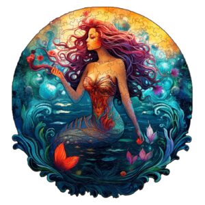Puzzle de madeira – Mulher sereia Aqua 66dfc18e163bd