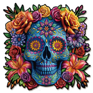 Cabeça de caveira pintada com puzzle de madeira 66d58be08d700 Cabeça de caveira pintada com puzzle de madeira 66d58be08d700