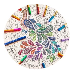 Puzzle de madeira-PAVÃO 66dd0e9eeaed5