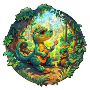 Quebra-cabeça de madeira – Dinossauro de rocha 66de39d1654d7