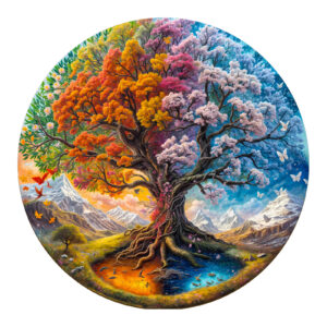 Puzzle de madeira – árvore da vida sazonal 66df1c8dec6a5