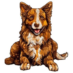 Puzzle de madeira – border collie inteligente 66e629368e24b