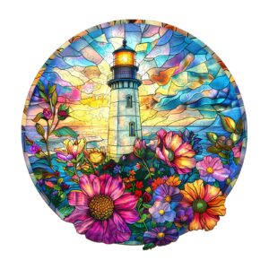 Puzzle de madeira – Farol de vitral 66e64847604a7