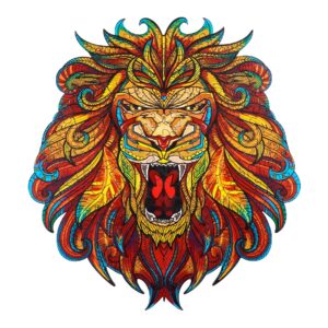 Puzzle de madeira-STATELY LION 66e39fa057611