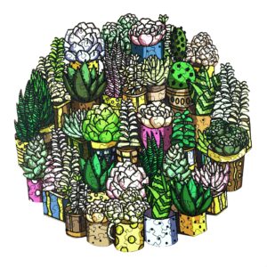 Puzzle de madeira – PLANTA SUCULENTA 66e4abb7a32af