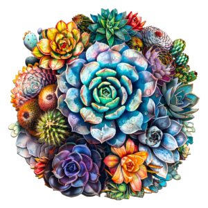 Quebra-cabeça de madeira – plantas suculentas 4 66e80de25ed12