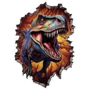 Quebra-cabeça de madeira – T-rex quebrando paredes 66e7356e70c91