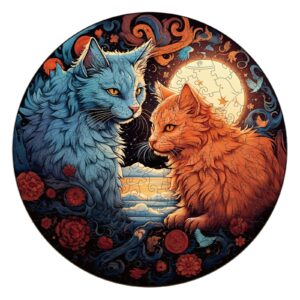 Quebra-cabeça de madeira-YIN YANG CAT-1 66e35780c776a