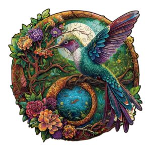 Quebra-cabeça de madeira – Beija-flor Yin Yang 2 66e716883ccd8