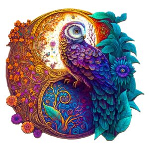 Puzzle de madeira – Coruja Yin Yang 66ebd76b49f80