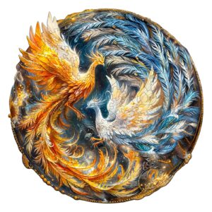 Quebra-cabeça de madeira – Yin Yang Phoenix 2 66e2bca61d904