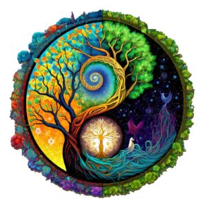 Puzzle em madeira – Árvore da Vida Yin-Yang 2 66df26fce2224