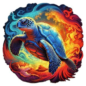 Quebra-cabeça de madeira – Tartaruga Yin Yang 66dfcbdd12867